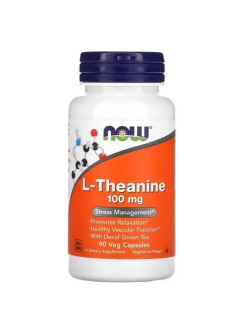 Аминокислота NOW L-Theanine 100мг 90 капсул