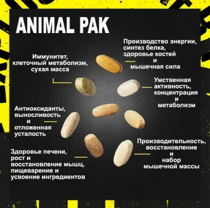 Витаминно-минеральный комплекс Universal Nutrition Animal Pak 44 порции — изображение 4